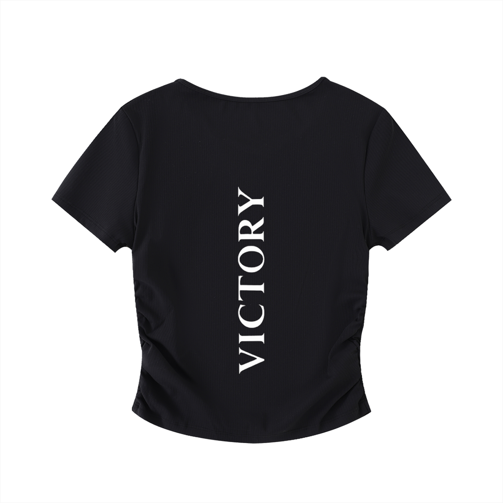Ruched Fitted Crop Top
