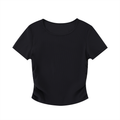 Ruched Fitted Crop Top