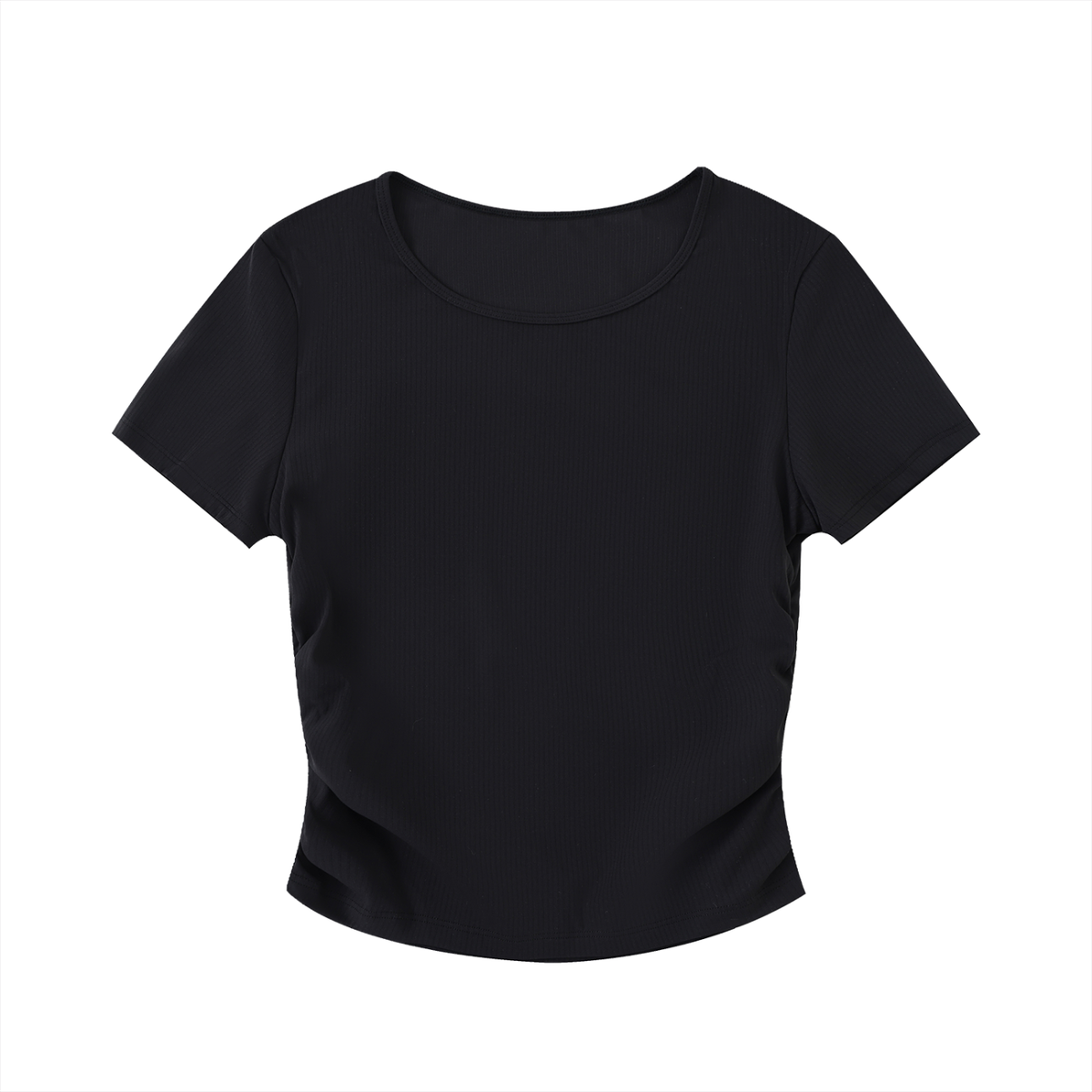 Ruched Fitted Crop Top