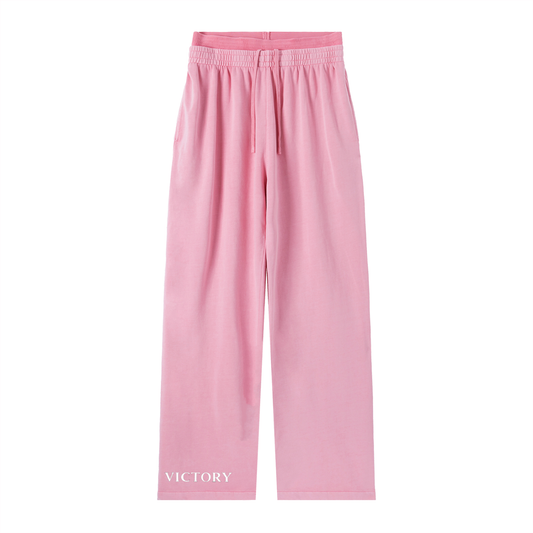 Pantalon taille haute effet délavé vintage