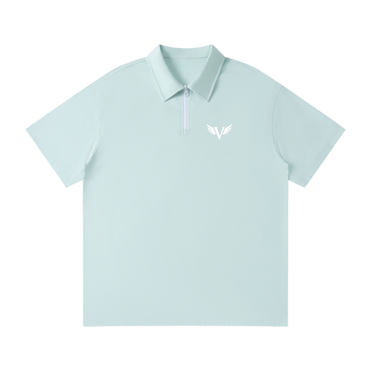 Unisex Quarter-Zip Polo Shirt