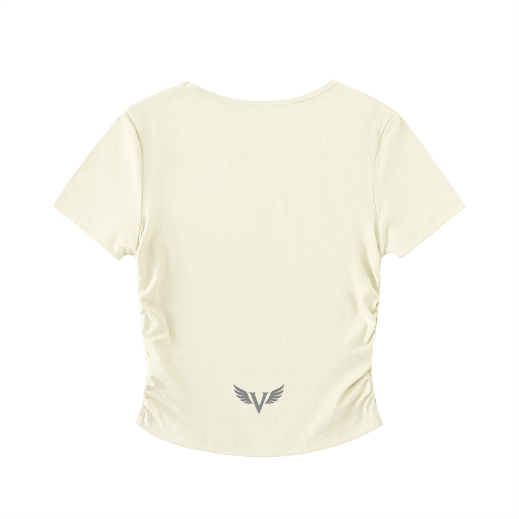 Ruched Fitted Crop Top