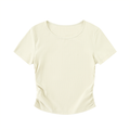 Ruched Fitted Crop Top